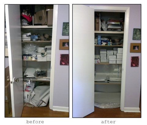 closet reorganization